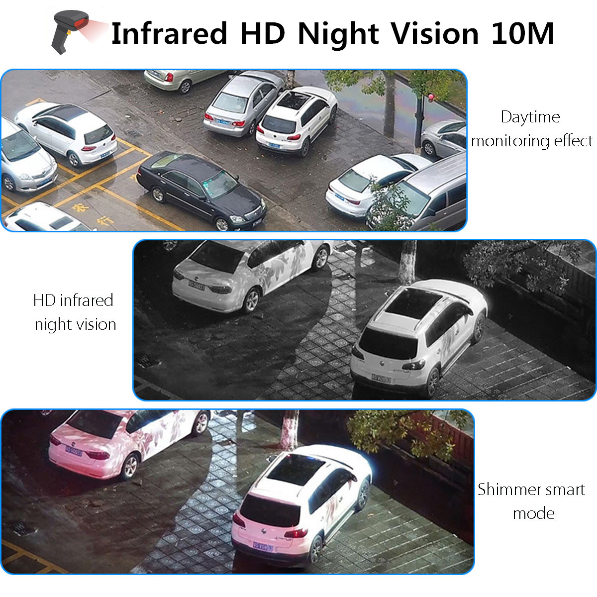 Outdoor 1080P HD PTZ Speed Dome IP Camera Pan Tilt IR WiFi Security Camera Night Vision Waterproof
