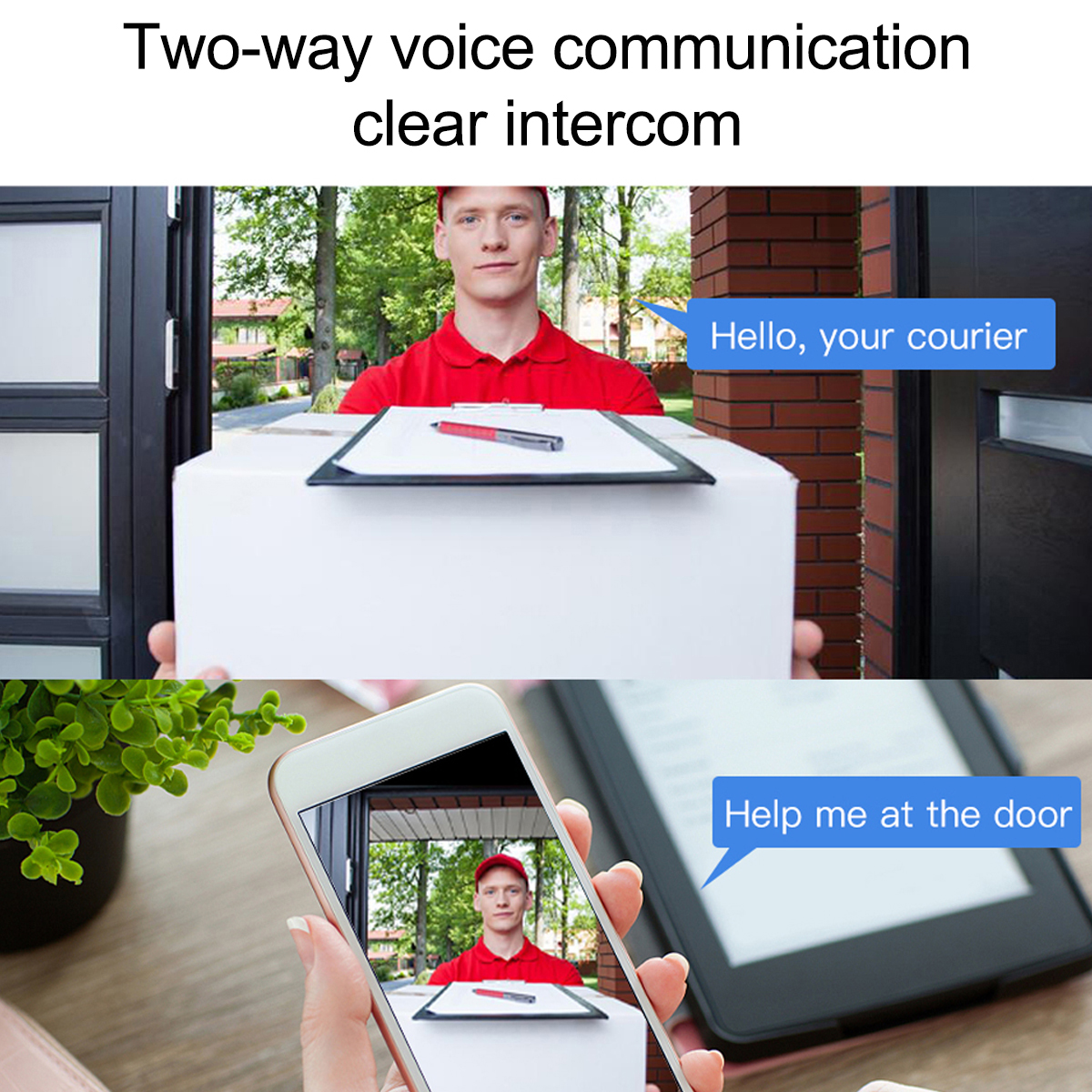 Wireless Wifi Security Camera 2MP HD Waterproof IP66 Night Vision Motion Detection Smart Alarm WIFI IP Camera Two-way Voice