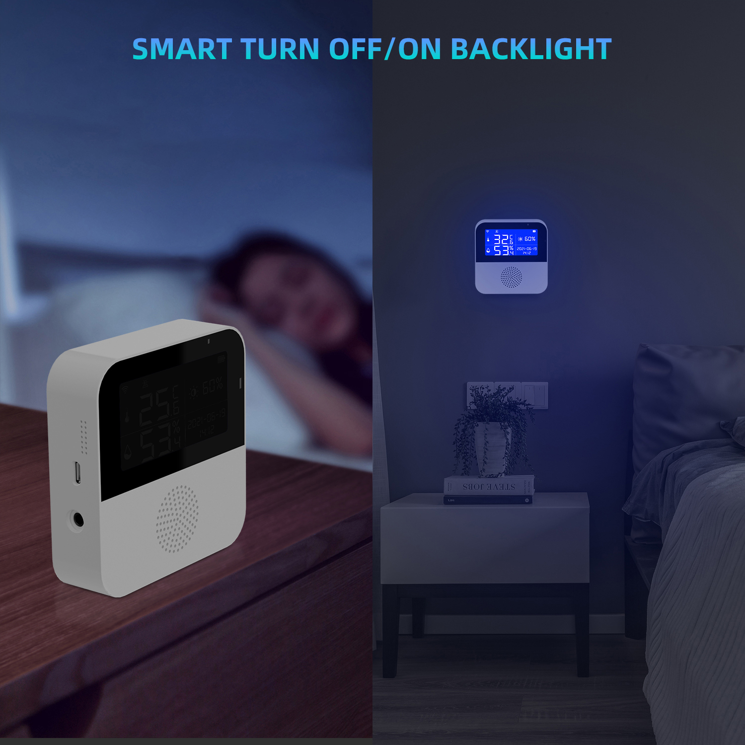 Tuya WiFi Temperature Humidity Sensor With LCD Display Smart Life Remote Monitor Indoor Thermometer Hygrometer Via Google Alexa