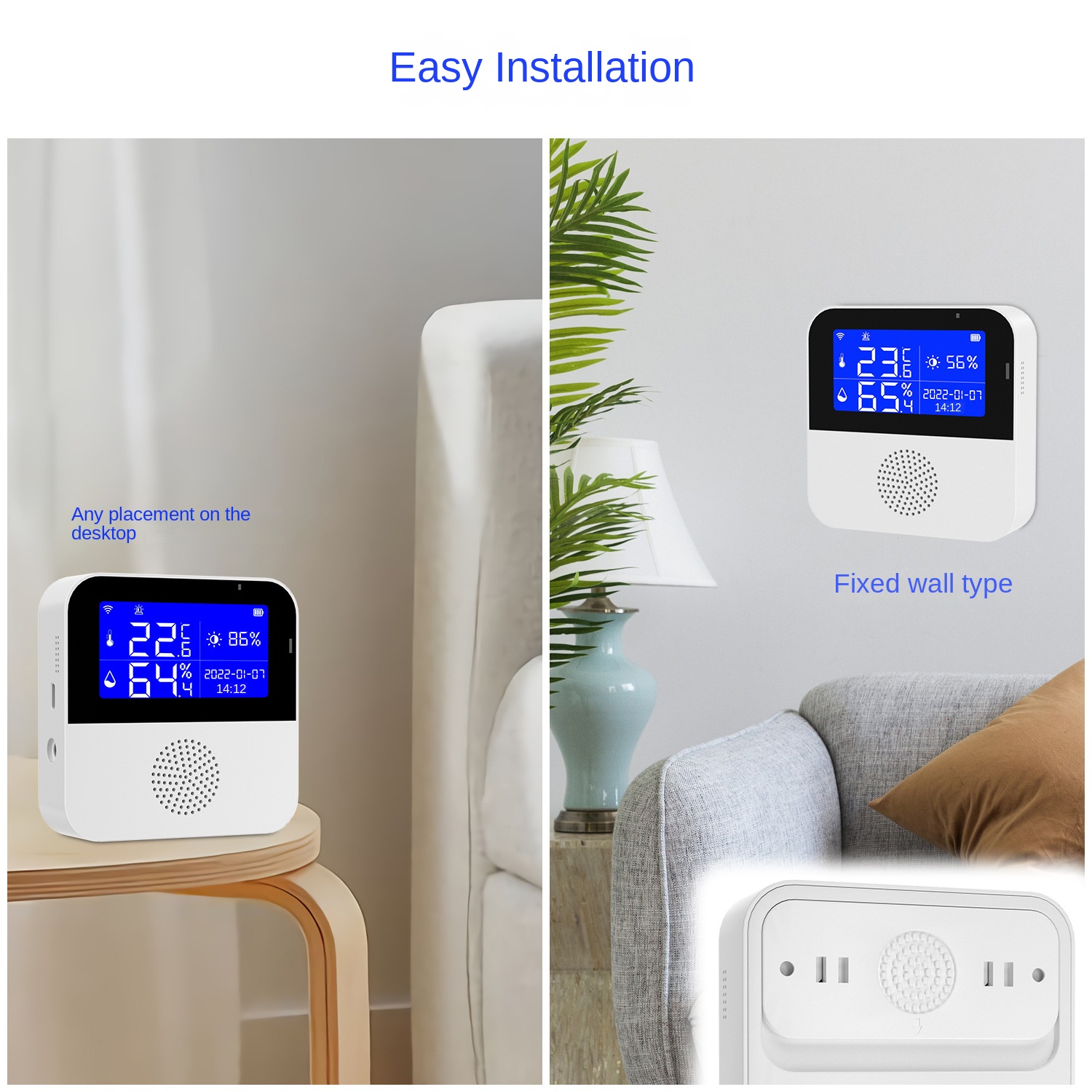 Tuya WiFi Temperature Humidity Sensor With LCD Display Smart Life Remote Monitor Indoor Thermometer Hygrometer Via Google Alexa
