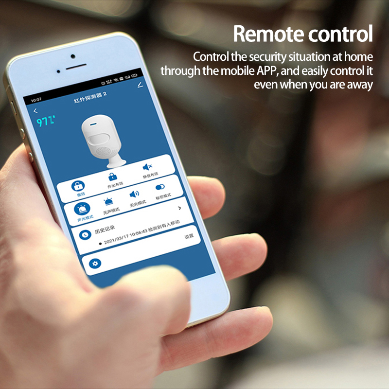 Smart Wifi Infrared Human Movement Detector Smart Home Induction Security body induction Alarm Anti-theft Systems