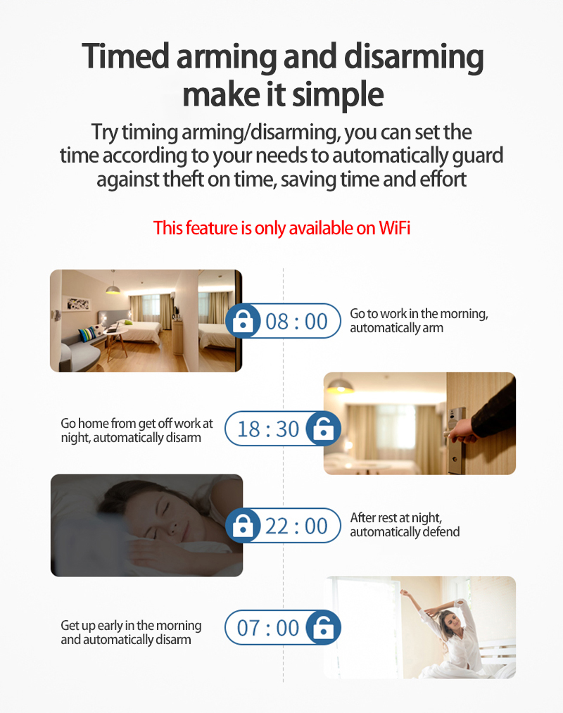 Smart Wifi Infrared Human Movement Detector Smart Home Induction Security body induction Alarm Anti-theft Systems