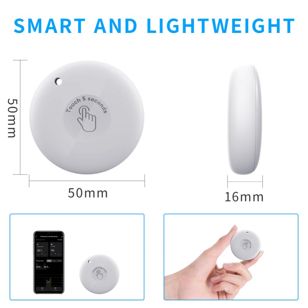 Wireless bluetooth Digital Weather Station Indoor Outdoor Temperature Humidity Meter Alarm Sensor Real-time Remote APP Monitoring Home Thermometer Hygrometer Sensor