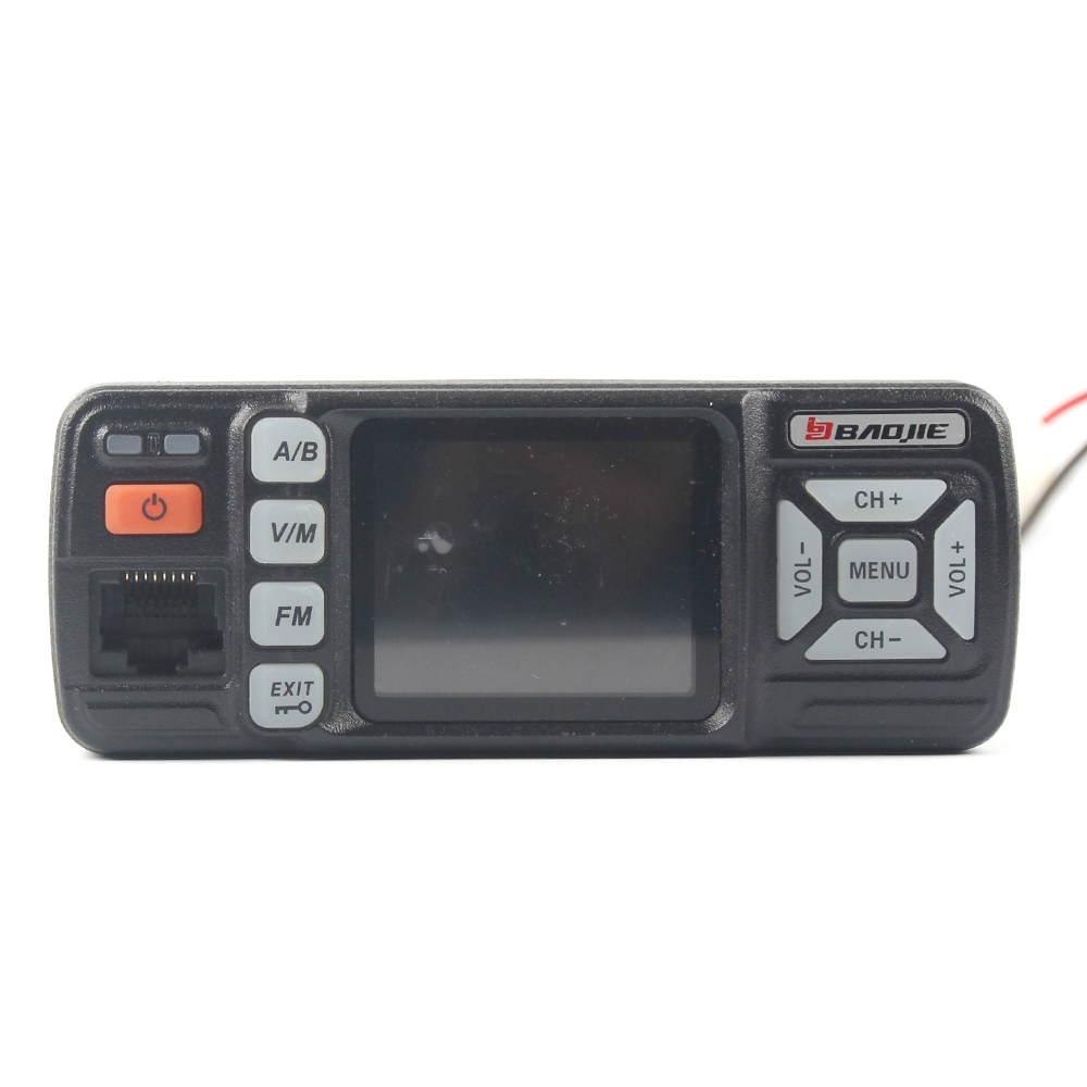 Baojie BJ-318 Dual Band Car Mobile Radio VHF 136-174Mhz UHF 400-490MHz 256CH 25W Two Way Radio FM Transceiver Walkie Talkie