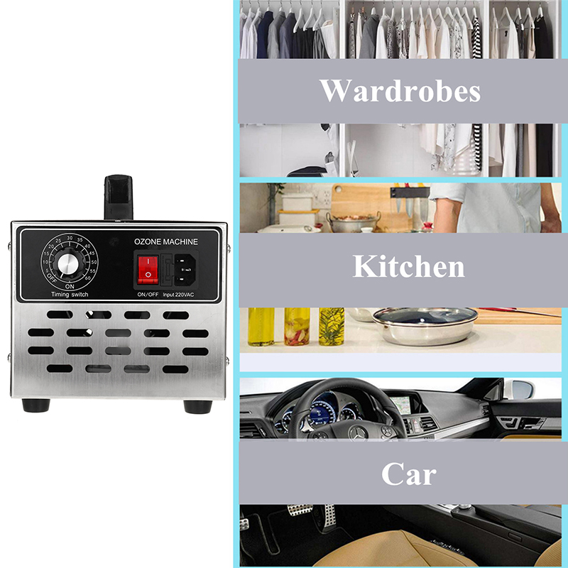 AC220V 3.5g/30g/40g/h Ozone Generator Industrial Air Purifier Ozonator Disinfection