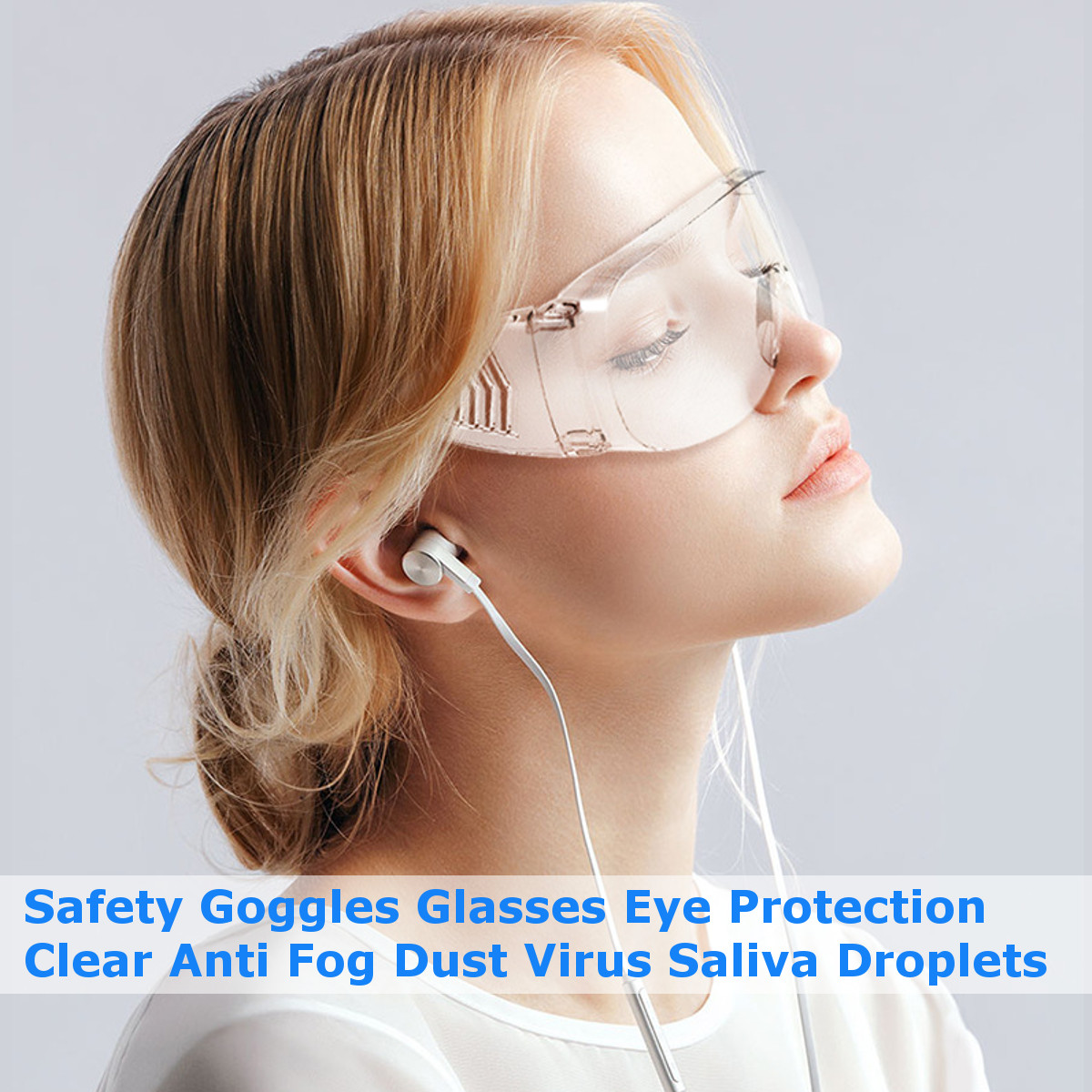 Children Adult Safety Goggles Anti Fog Dust Splash-proof Glasses Work Eye Protection
