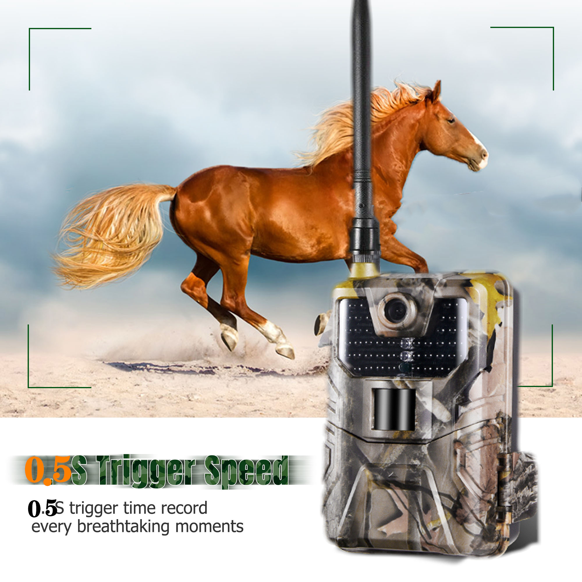 Suntek HC-900LTE 4G MMS SMS Email 16MP HD 1080P 0.3s Trigger 120° Range IR Night Vision Wildlife Trail Hunting Camera Trap Camera