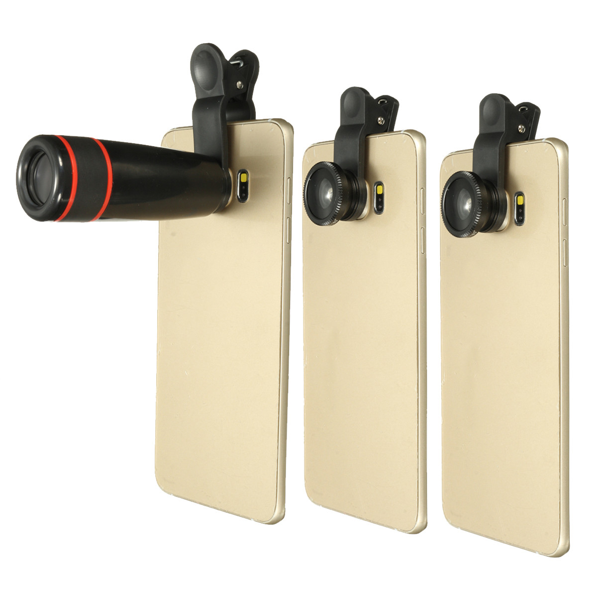 8X Telephoto Fisheye Lens bluetooth Selfie Shutter Stick Mini Tripod Set Kit for Smartphone Photography