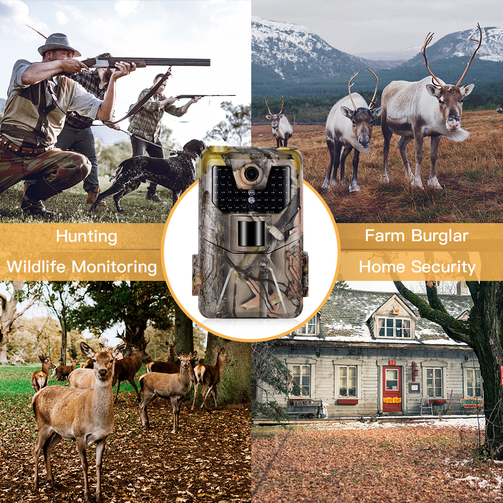 Suntek HC-900LTE 4G MMS SMS Email 16MP HD 1080P 0.3s Trigger 120° Range IR Night Vision Wildlife Trail Hunting Camera Trap Camera