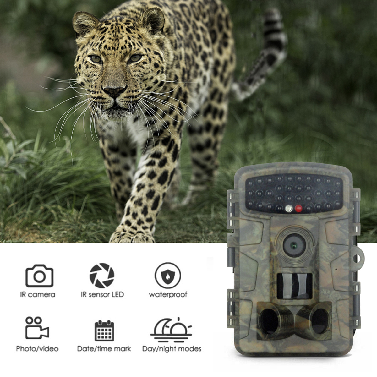 Suntek DL023 20MP HD 1080P 0.2s Trigger Time Waterproof IP65 IR Night Vision Hunting Camera Trail Camera Outdoor Wildlife Monitoring Home Security Surveillance