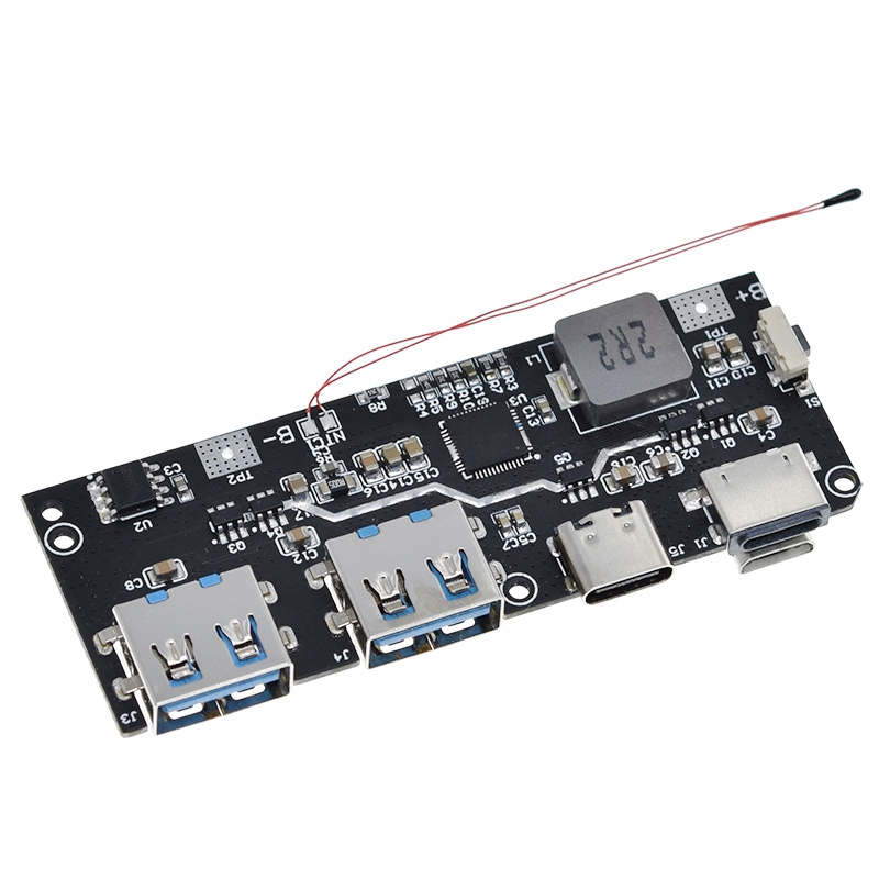 QC4.0 QC3.0 LED Dual USB 5V 4.5A 22.5W Micro/Type-C USB Mobile Power Bank 18650 Charging Module Temperature / Circuit Protection