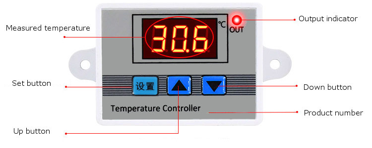 XH-W3002 Micro Digital Thermostat High Precision Temperature Control Switch Heating and Cooling Accuracy 0.1 XH-W3002 Micro Digital Thermostat High Precision Temperature Control Switch Heating and Cooling Accuracy 0.1