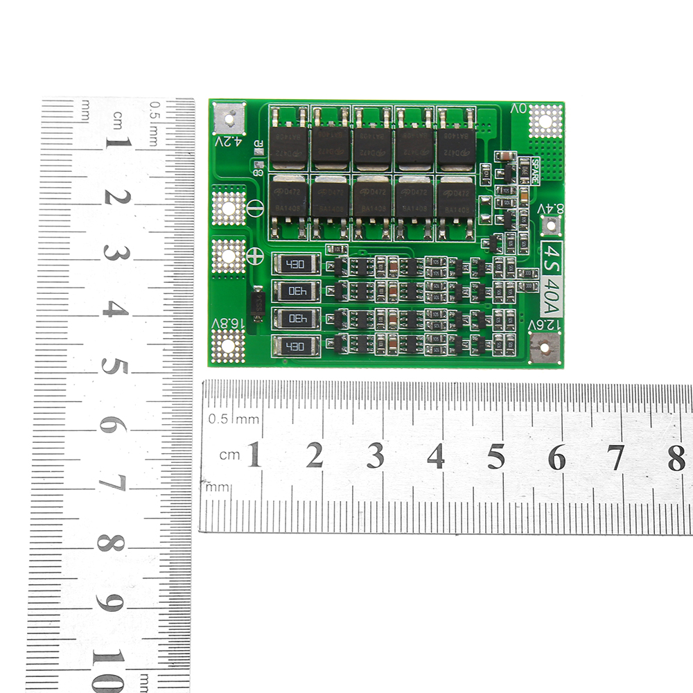 4S 40A Li-ion Lithium Battery 18650 Charger PCB BMS Protection Board with Balance For Drill Motor 14.8V 16.8V Lipo Cell Module