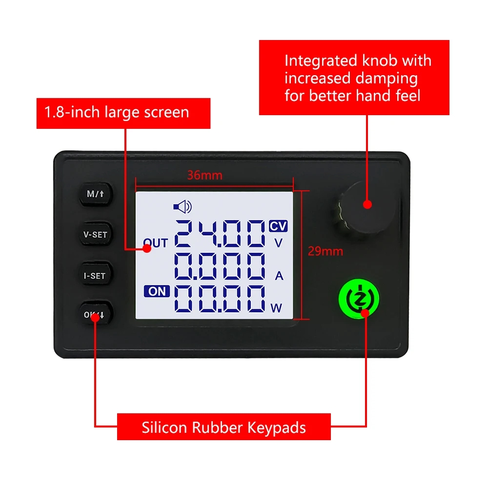 SK40/SK90 Buck-boost Converter CC CV Step Down Module LCD Adjustable Regulated Stabilized Voltage Power Supply