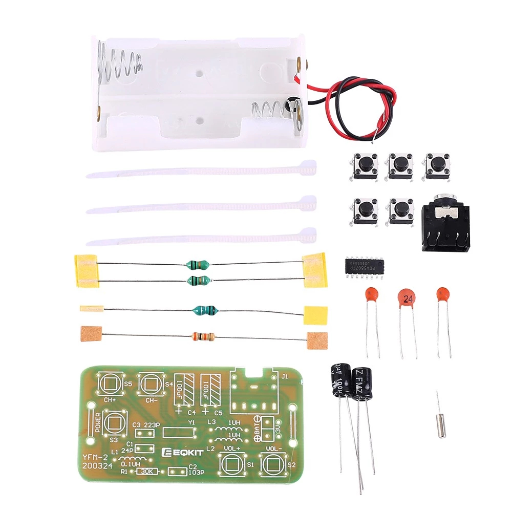 88-108MHz DIY Kit FM Radio Transmitter and Receiver Module Frequency Modulation Stereo Receiving PCB Circuit Board