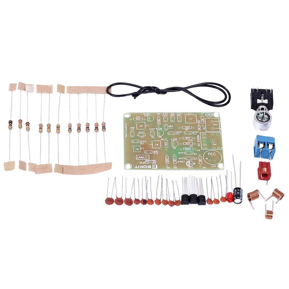 88-108MHz DIY Kit FM Radio Transmitter and Receiver Module Frequency Modulation Stereo Receiving PCB Circuit Board