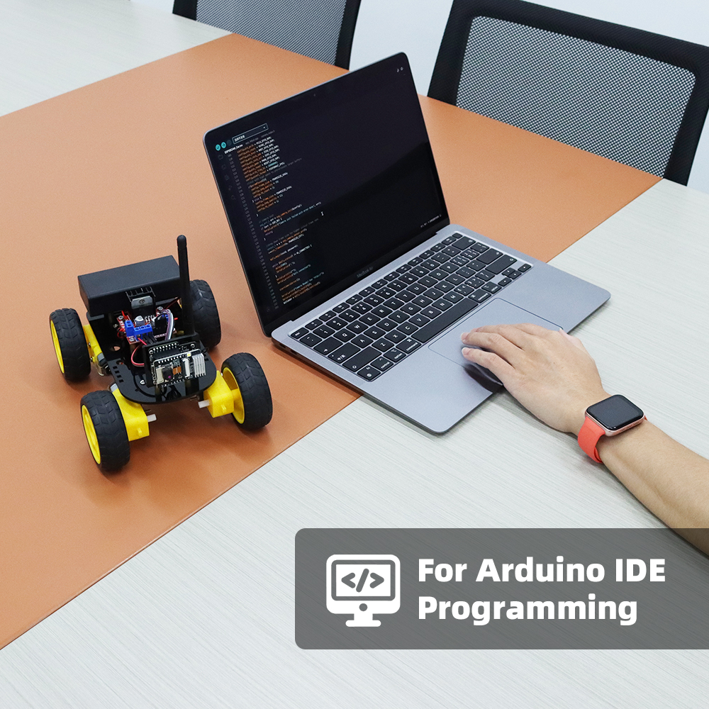 Robot Starter Kit For Arduino Programming with ESP32 Camera and Codes Learning Develop Skill Basic Version