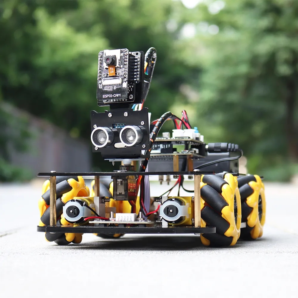 Robot Starter Kit For Arduino Programming with APP x ESP32 Camera and Codes Learning Develop Skill Smart Automation Kit