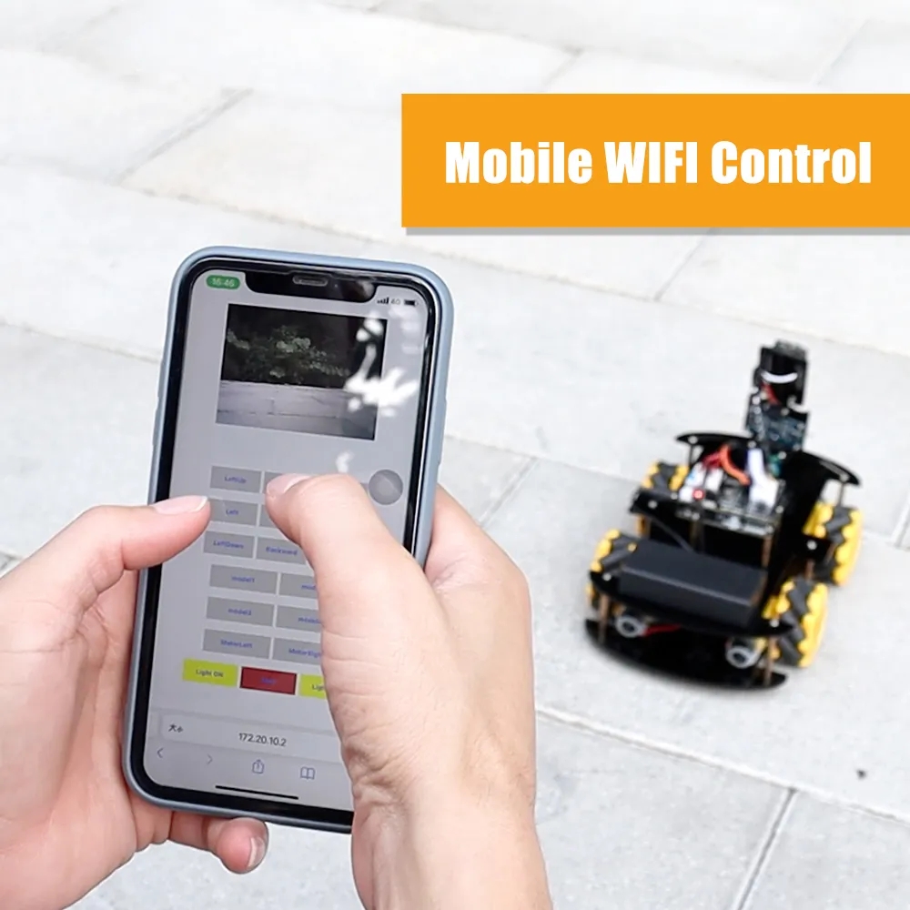 Robot Starter Kit For Arduino Programming with APP x ESP32 Camera and Codes Learning Develop Skill Smart Automation Kit