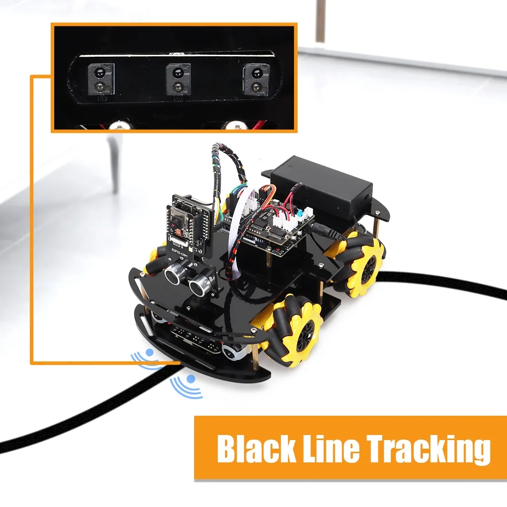 Robot Starter Kit For Arduino Programming with APP x ESP32 Camera and Codes Learning Develop Skill Smart Automation Kit